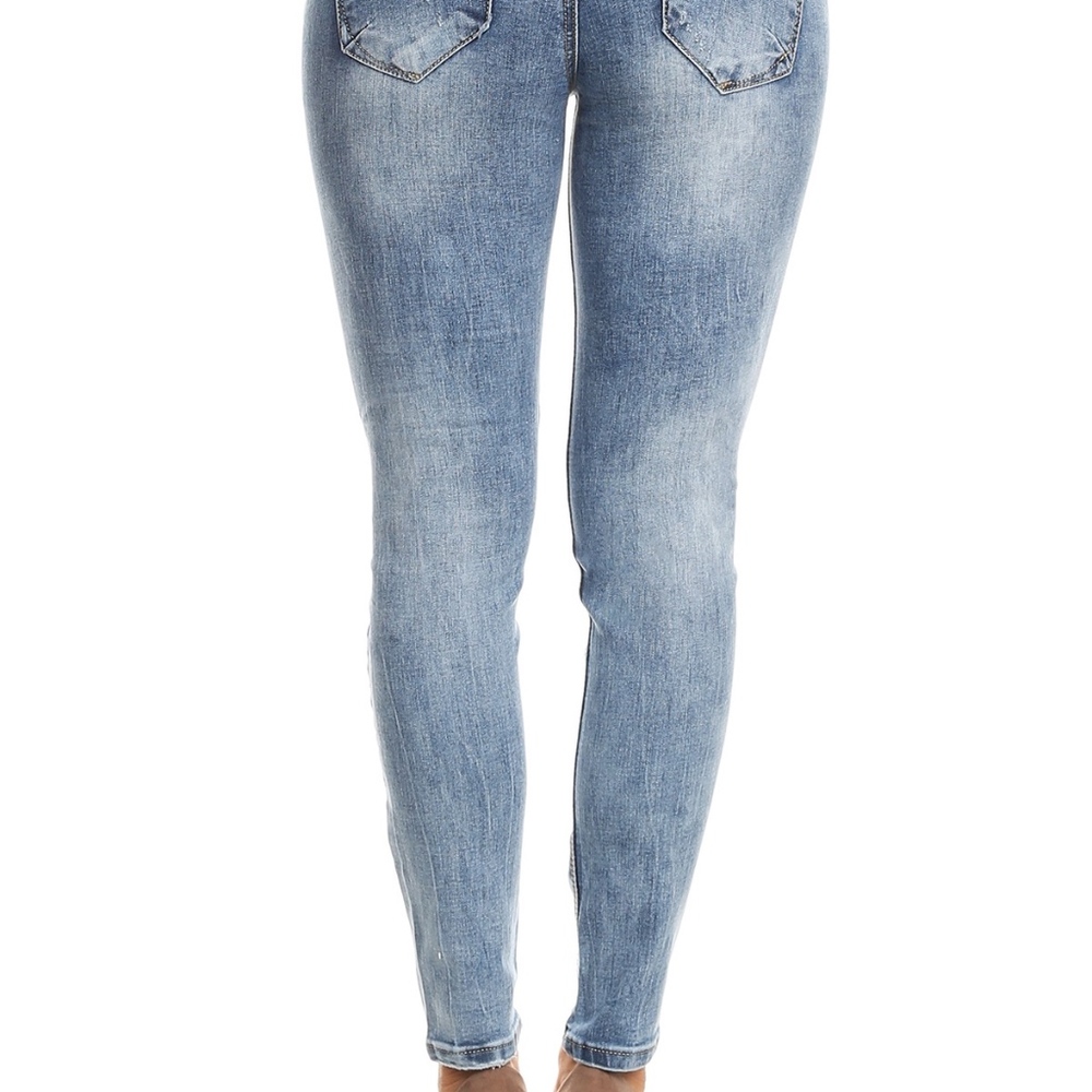 Faded Skinny Ripped Jeans - Picture 3 of 3
